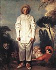 Jean-antoine Watteau Canvas Paintings - Gilles